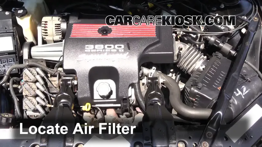 2004 Chevrolet Impala SS 3.8L V6 Supercharged Filtro de aire (motor) Cambio
